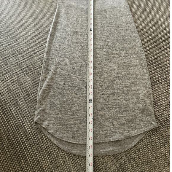 ARITZIA WILFRED FREE Peakaboo Back Yasmin Bodycon Heather Light Grey Dress S - Picture 7 of 7